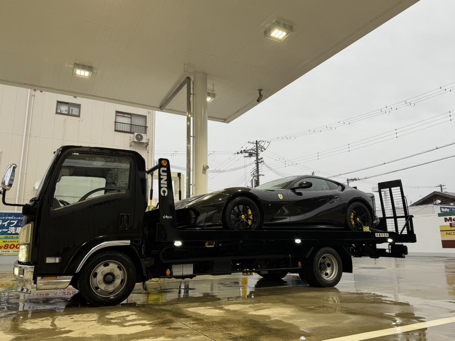 ブレーキトラブルでレッカー対応