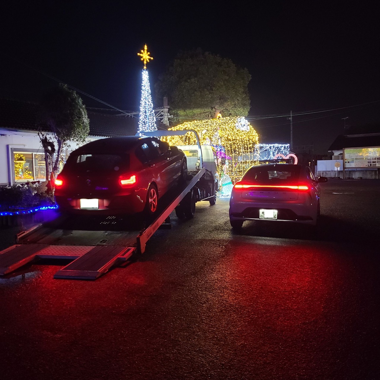 BMW 1シリーズ 不動車レッカー 天理市